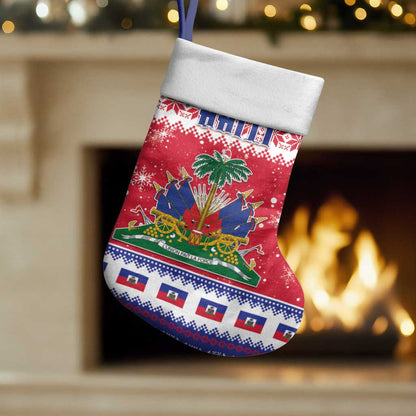 Afro Haiti Christmas Stocking Coat Of Arms Jwaye Nwel - African Pride