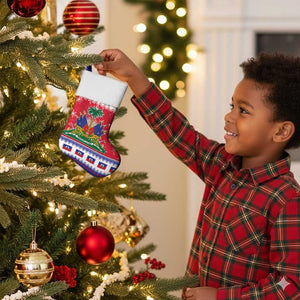 Afro Haiti Christmas Stocking Coat Of Arms Jwaye Nwel - African Pride