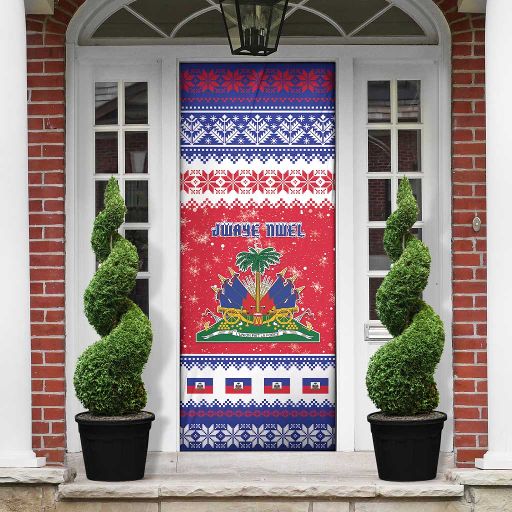 Afro Haiti Christmas Door Cover Coat Of Arms Jwaye Nwel