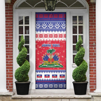 Afro Haiti Christmas Door Cover Coat Of Arms Jwaye Nwel