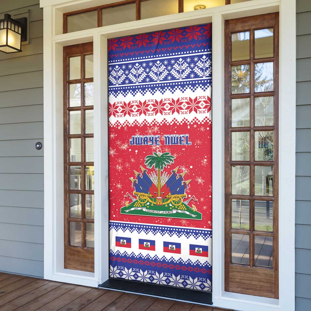 Afro Haiti Christmas Door Cover Coat Of Arms Jwaye Nwel