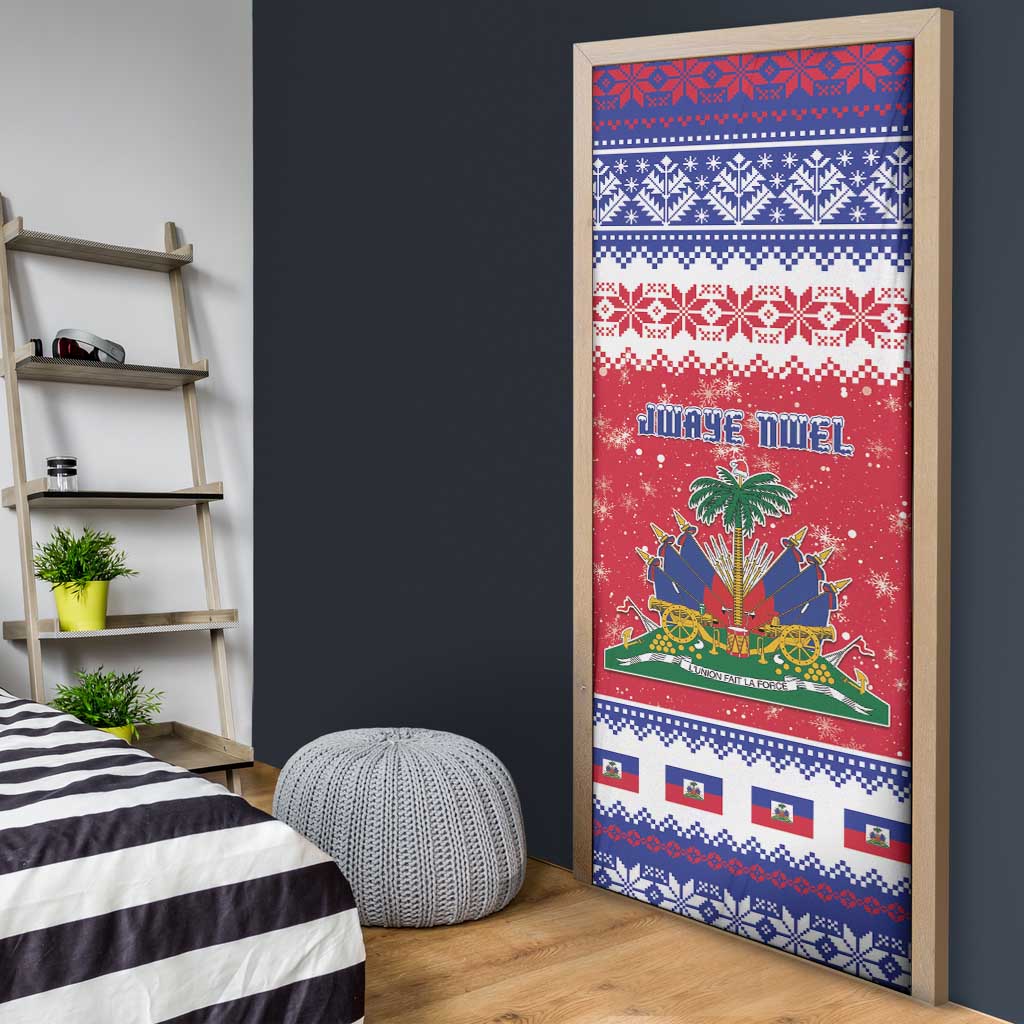 Afro Haiti Christmas Door Cover Coat Of Arms Jwaye Nwel