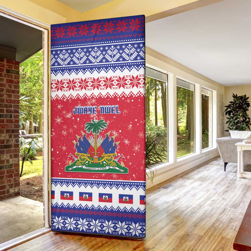 Afro Haiti Christmas Door Cover Coat Of Arms Jwaye Nwel