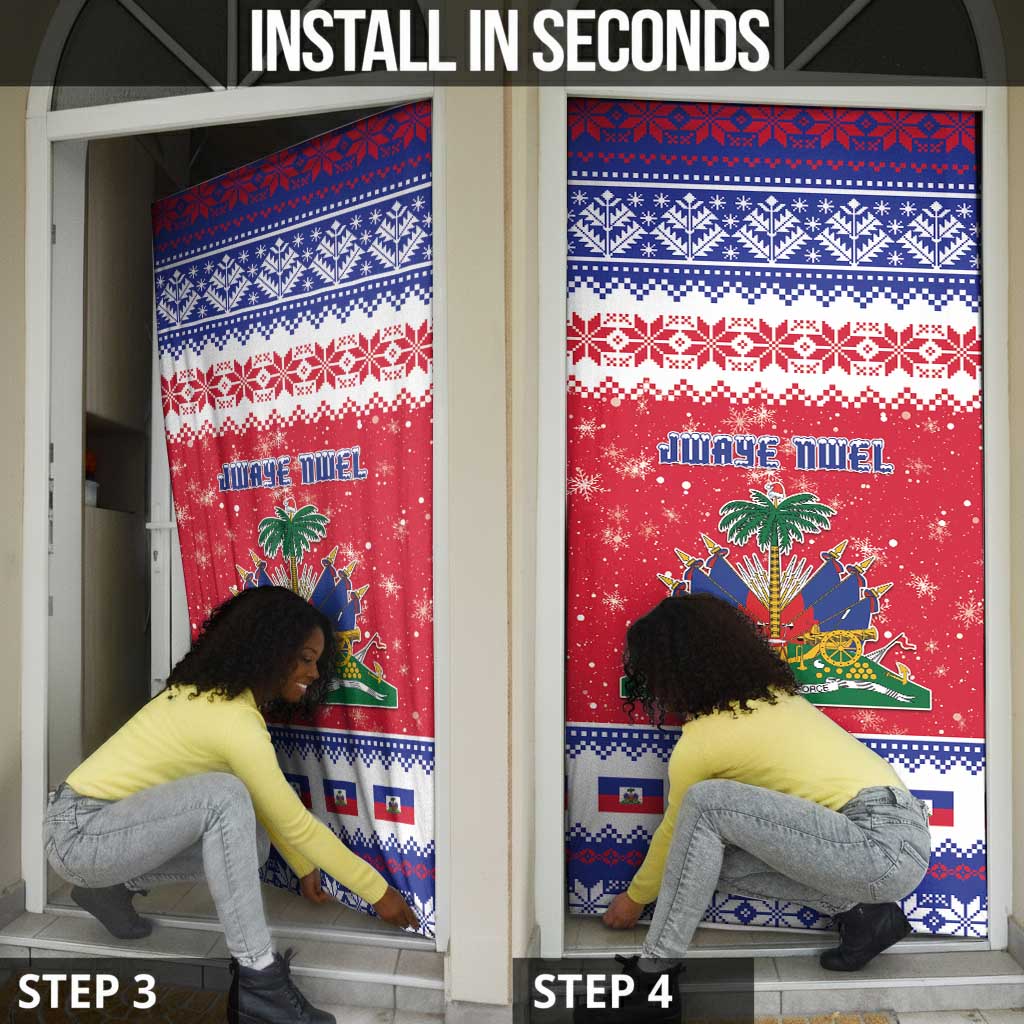 Afro Haiti Christmas Door Cover Coat Of Arms Jwaye Nwel
