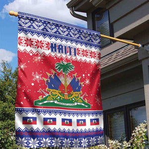 Afro Haiti Christmas Garden Flag Coat Of Arms Jwaye Nwel - African Pride