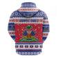 Afro Haiti Christmas Hoodie Coat Of Arms Jwaye Nwel - African Pride