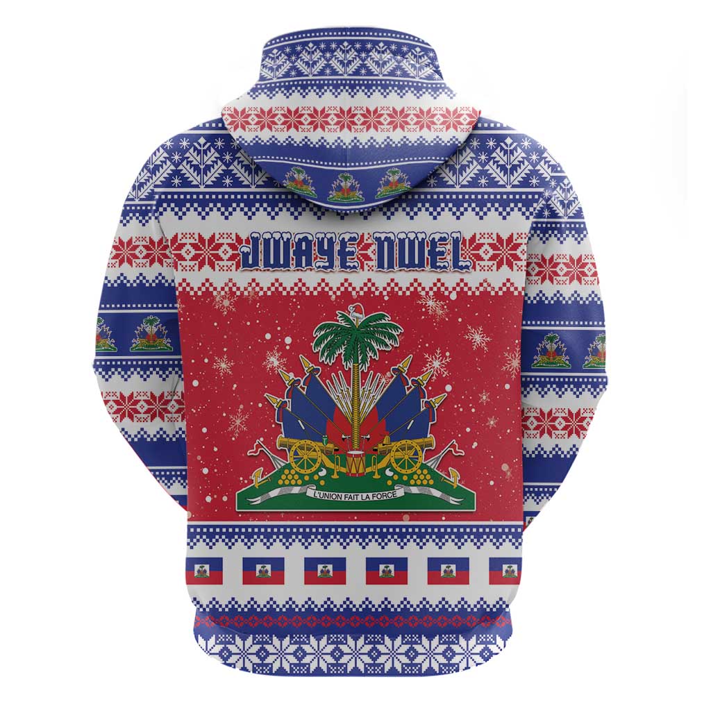Afro Haiti Christmas Hoodie Coat Of Arms Jwaye Nwel - African Pride