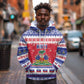 Afro Haiti Christmas Hoodie Coat Of Arms Jwaye Nwel - African Pride