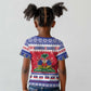 Afro Haiti Christmas Kid T shirt Coat Of Arms Jwaye Nwel - African Pride