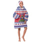 Afro Haiti Christmas Kid Wearable Blanket Hoodie Coat Of Arms Jwaye Nwel - African Pride