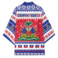 Afro Haiti Christmas Kimono Coat Of Arms Jwaye Nwel