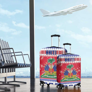 Afro Haiti Christmas Luggage Cover Coat Of Arms Jwaye Nwel - African Pride