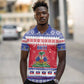Afro Haiti Christmas Polo Shirt Coat Of Arms Jwaye Nwel - African Pride
