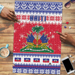 Afro Haiti Christmas Puzzle Coat Of Arms Jwaye Nwel