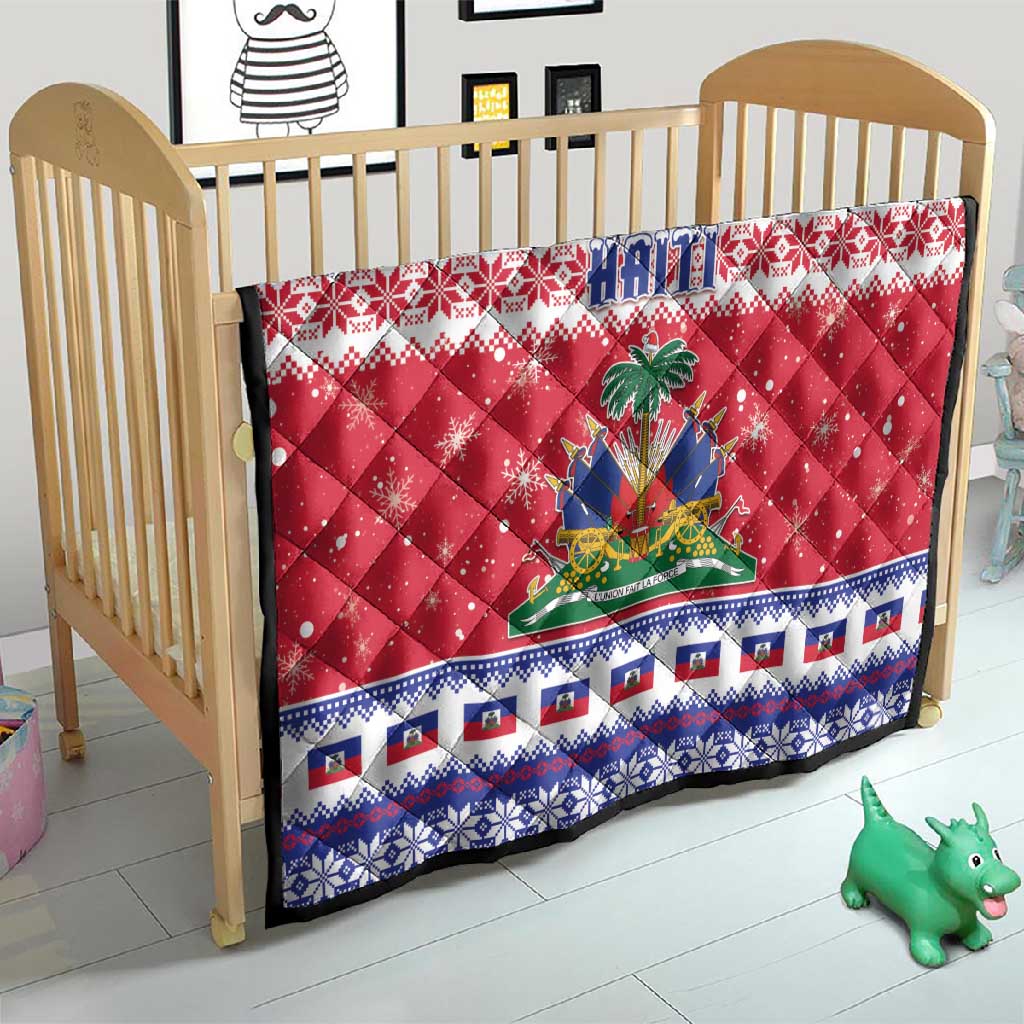 Afro Haiti Christmas Quilt Coat Of Arms Jwaye Nwel - African Pride