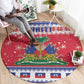 Afro Haiti Christmas Round Carpet Coat Of Arms Jwaye Nwel - African Pride