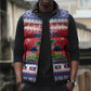 Afro Haiti Christmas Sleeveless Puffer Jacket Coat Of Arms Jwaye Nwel