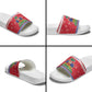 Afro Haiti Christmas Slide Sandals Coat Of Arms Jwaye Nwel