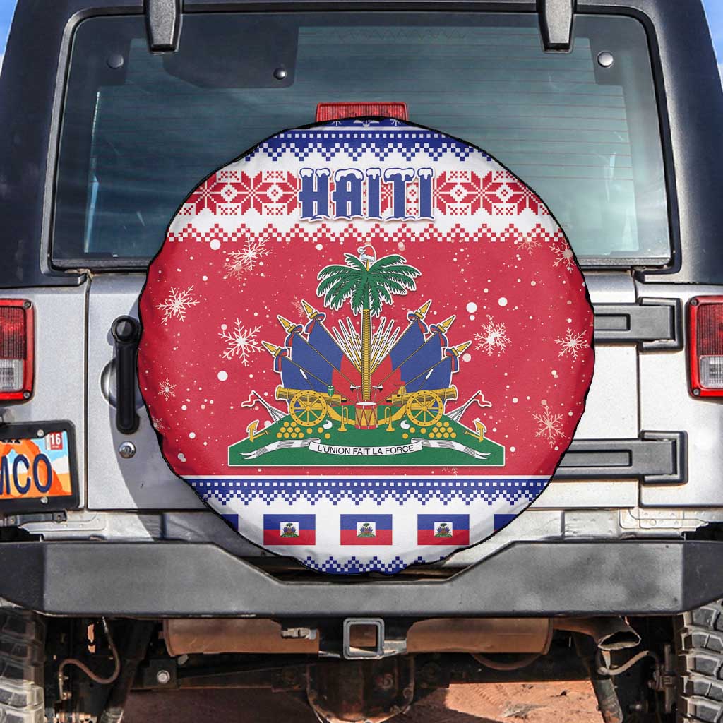 Afro Haiti Christmas Spare Tire Cover Coat Of Arms Jwaye Nwel - African Pride