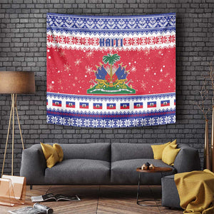 Afro Haiti Christmas Tapestry Coat Of Arms Jwaye Nwel - African Pride