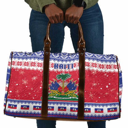Afro Haiti Christmas Travel Bag Coat Of Arms Jwaye Nwel