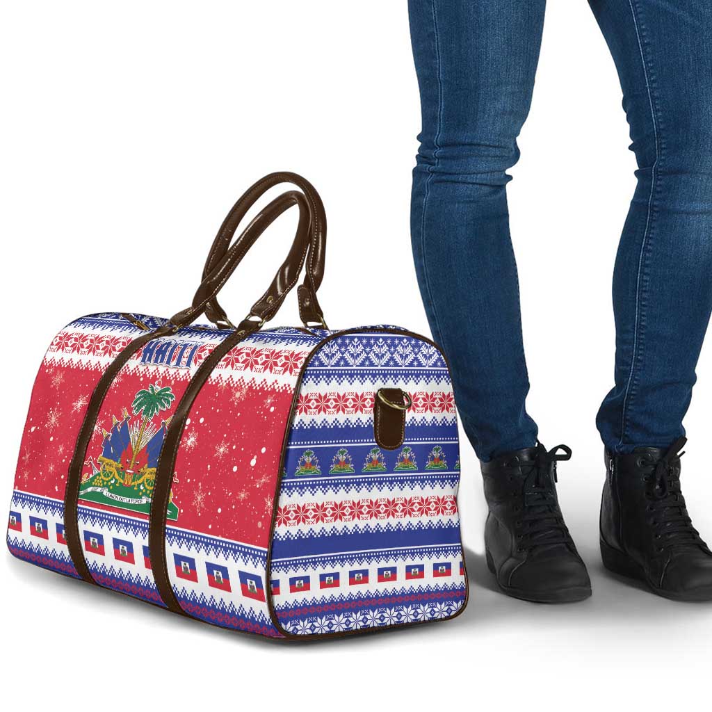 Afro Haiti Christmas Travel Bag Coat Of Arms Jwaye Nwel