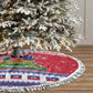 Afro Haiti Christmas Tree Skirt Coat Of Arms Jwaye Nwel - African Pride