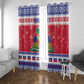 Afro Haiti Christmas Window Curtain Coat Of Arms Jwaye Nwel - African Pride