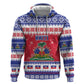 Afro Haiti Christmas Zip Hoodie Coat Of Arms Jwaye Nwel - African Pride