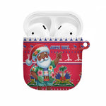 Afro Haiti Christmas AirPods Case Haitian Santa Jwaye Nwel