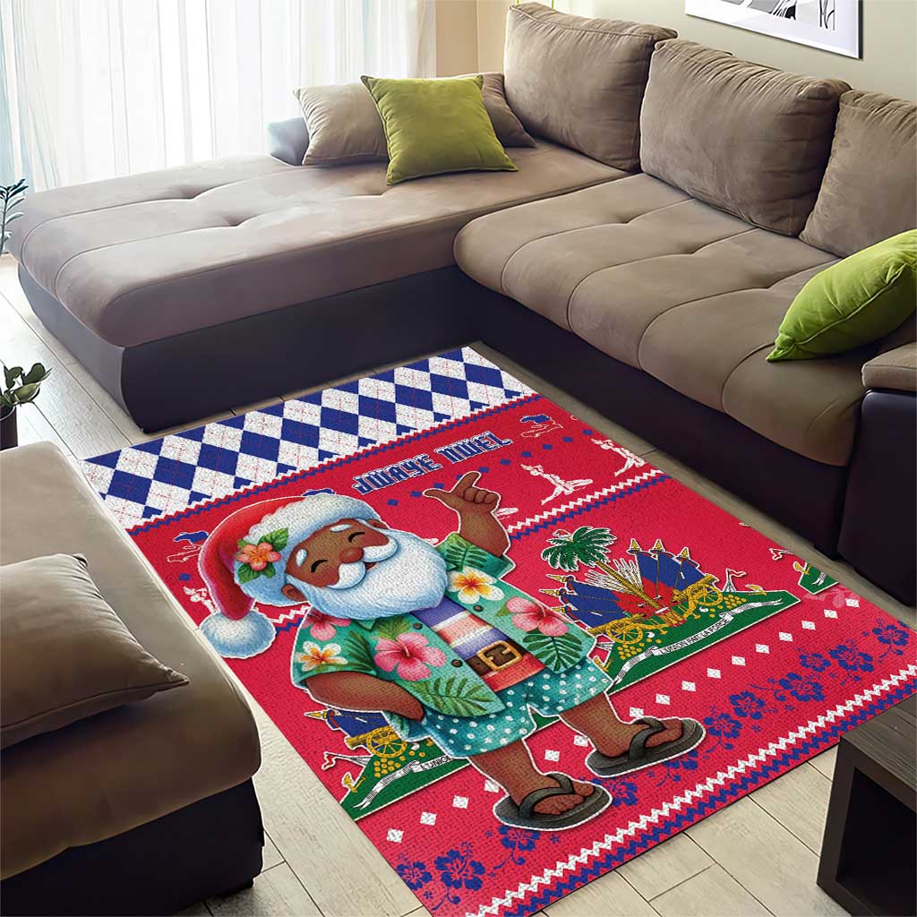 Afro Haiti Christmas Area Rug Haitian Santa Jwaye Nwel - African Pride