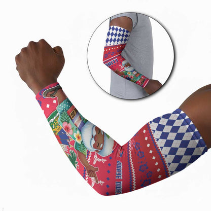 Afro Haiti Christmas Arm Sleeves Haitian Santa Jwaye Nwel