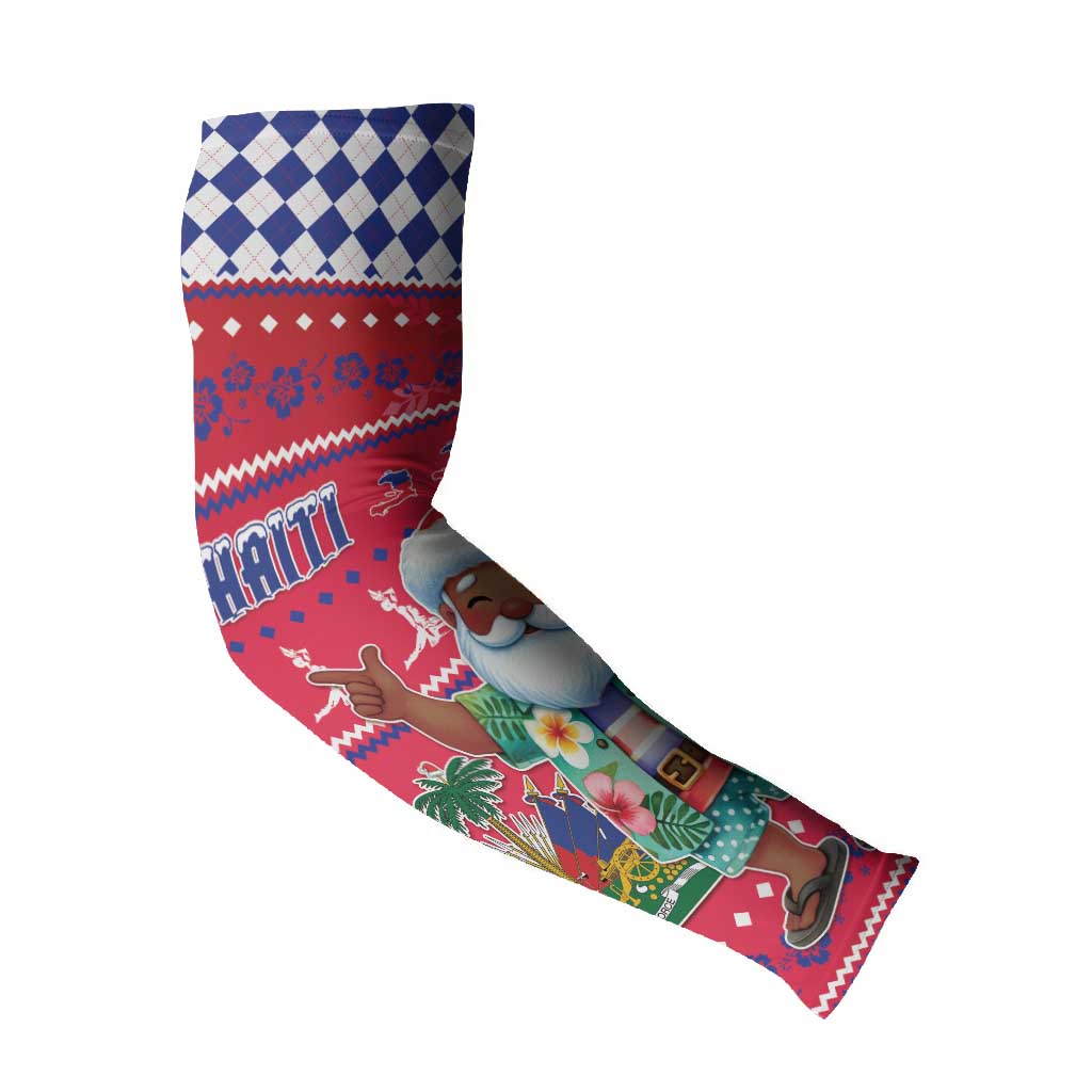 Afro Haiti Christmas Arm Sleeves Haitian Santa Jwaye Nwel