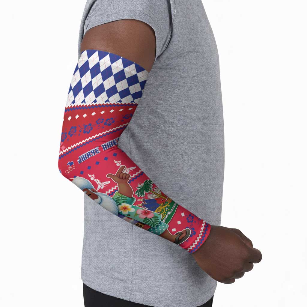 Afro Haiti Christmas Arm Sleeves Haitian Santa Jwaye Nwel