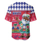 Afro Haiti Christmas Baseball Jersey Haitian Santa Jwaye Nwel - African Pride
