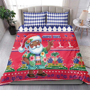 Afro Haiti Christmas Bedding Set Haitian Santa Jwaye Nwel - African Pride