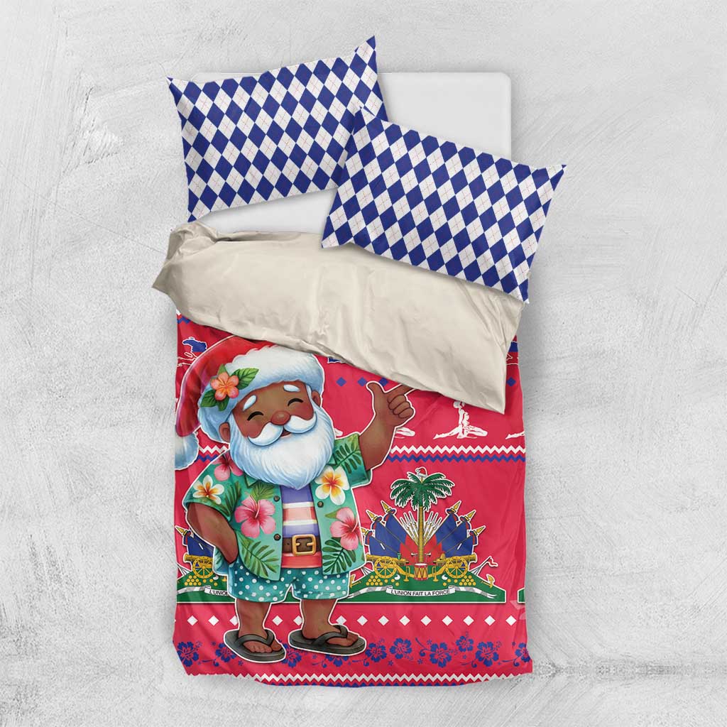 Afro Haiti Christmas Bedding Set Haitian Santa Jwaye Nwel - African Pride