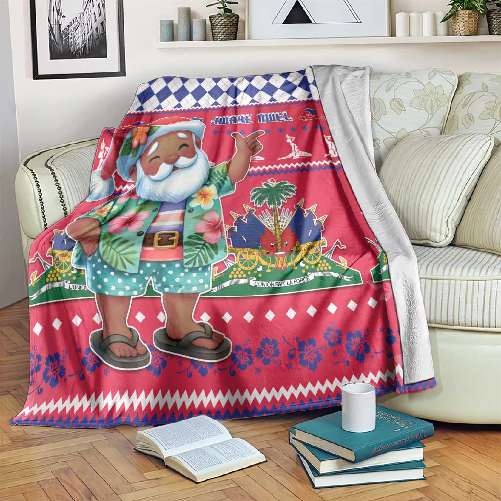 Afro Haiti Christmas Blanket Haitian Santa Jwaye Nwel - African Pride