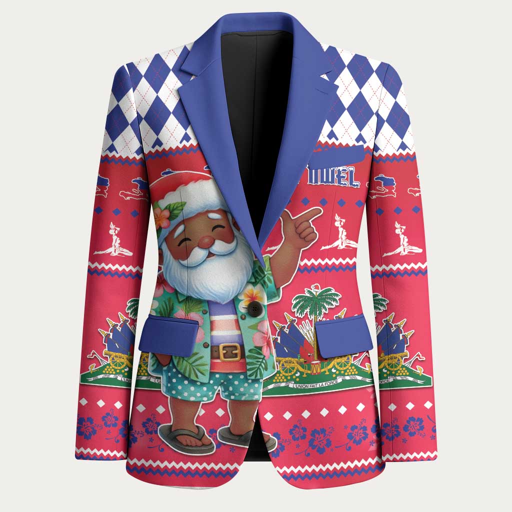 Afro Haiti Christmas Blazer Haitian Santa Jwaye Nwel