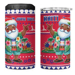 Afro Haiti Christmas 4 in 1 Can Cooler Tumbler Haitian Santa Jwaye Nwel - African Pride