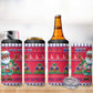 Afro Haiti Christmas 4 in 1 Can Cooler Tumbler Haitian Santa Jwaye Nwel - African Pride