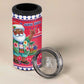 Afro Haiti Christmas 4 in 1 Can Cooler Tumbler Haitian Santa Jwaye Nwel - African Pride