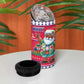 Afro Haiti Christmas 4 in 1 Can Cooler Tumbler Haitian Santa Jwaye Nwel - African Pride