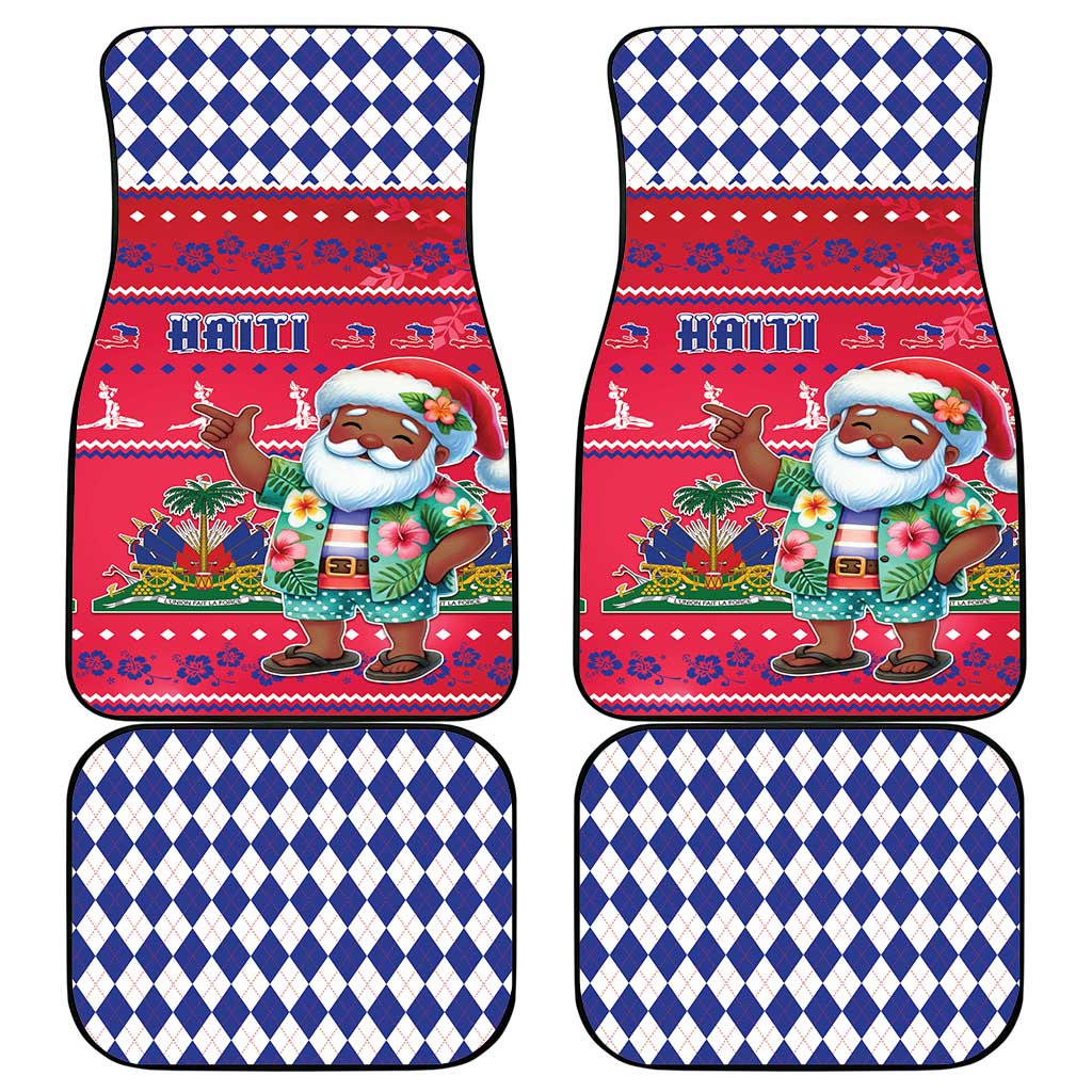 Afro Haiti Christmas Car Mats Haitian Santa Jwaye Nwel - African Pride