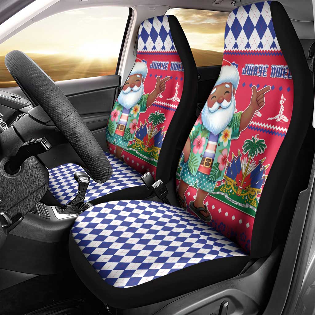 Afro Haiti Christmas Car Seat Cover Haitian Santa Jwaye Nwel - African Pride