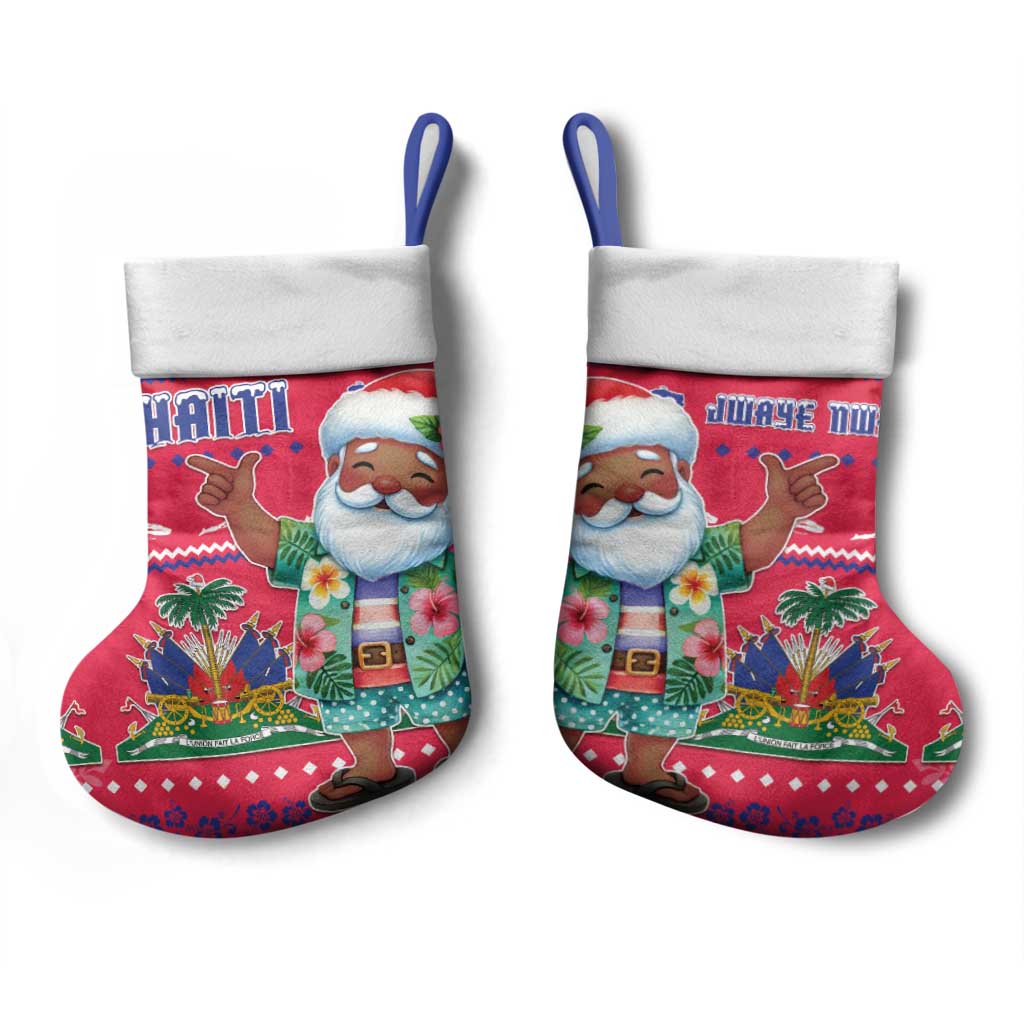 Afro Haiti Christmas Stocking Haitian Santa Jwaye Nwel - African Pride