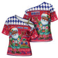 Afro Haiti Christmas Cross Shoulder Shirt Haitian Santa Jwaye Nwel