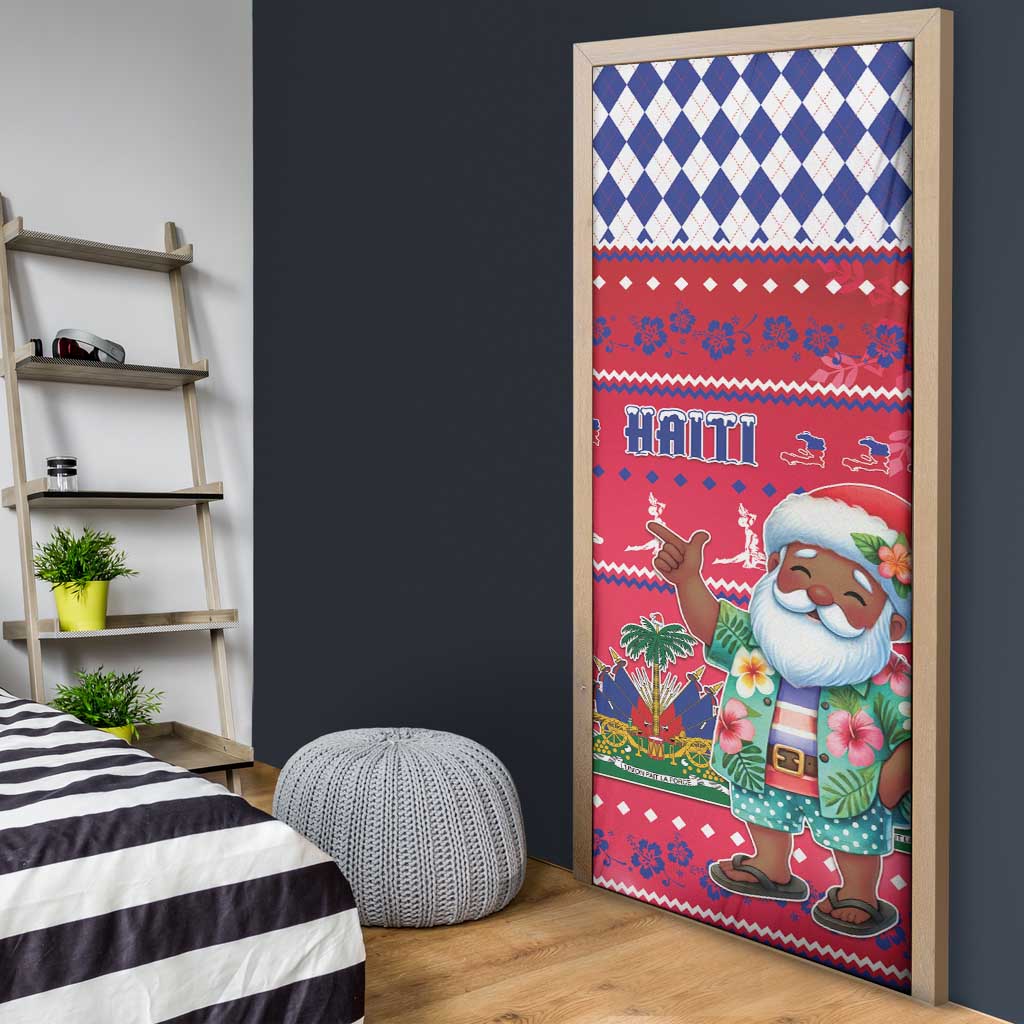 Afro Haiti Christmas Door Cover Haitian Santa Jwaye Nwel