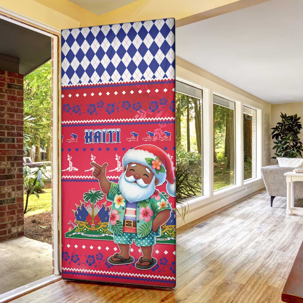 Afro Haiti Christmas Door Cover Haitian Santa Jwaye Nwel