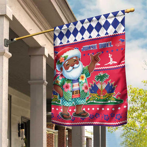 Afro Haiti Christmas Garden Flag Haitian Santa Jwaye Nwel - African Pride